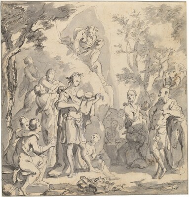 The Contest between Apollo and Pan before King Midas