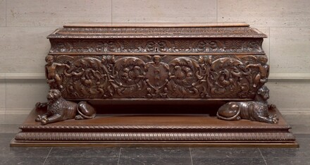 Walnut Cassone made for Strozzi Family