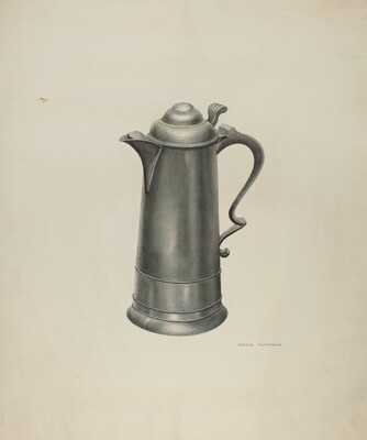 Pewter Flagon