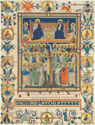 Christ and the Virgin Enthroned with Forty Saints