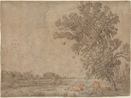 Meadow with a Shepherd and Cows