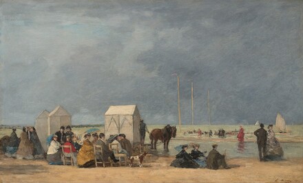 Bathing Time at Deauville