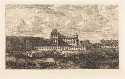 L'ancien Louvre d'apr&egrave;s une peinture de Zeeman, 1651 (The Old Louvre, from a Painting by Zeeman, 1651)