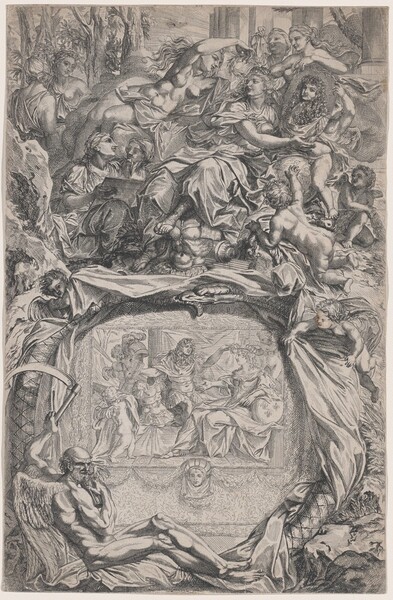 France Crowned with Victory by Louis XIV
