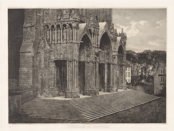 Planche XII – Cathédrale de Chartres, Portique du Midi (Plate XII – Chartres Cathedral, South Entrance)