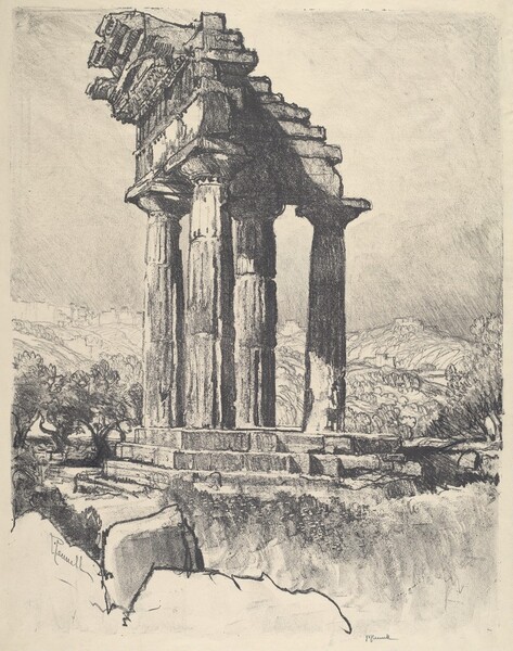 The Columns of Castor and Pollux, Girgenti