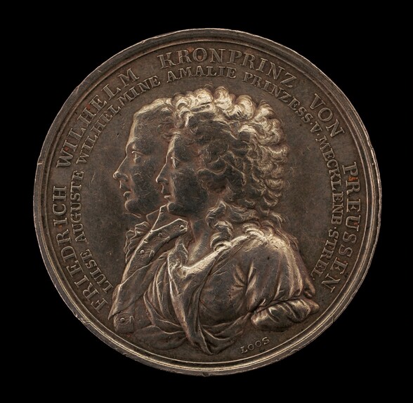 Marriage Medal of Crown Prince Frederick William of Prussia and Princess Louise Augusta of Mecklenburg-Strelitz [obverse]