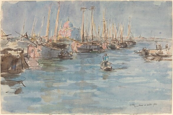 Ships on the Giudecca, Venice