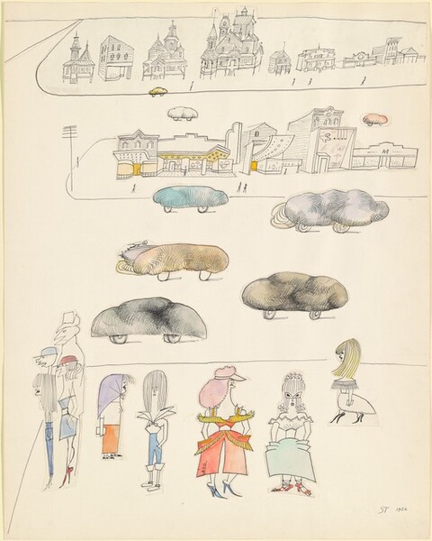 Untitled (Pedestrians and Bread Cars)