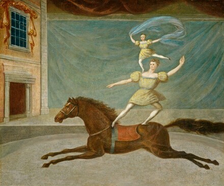 American 19th Century, The Mounted Acrobats, 1825 or after