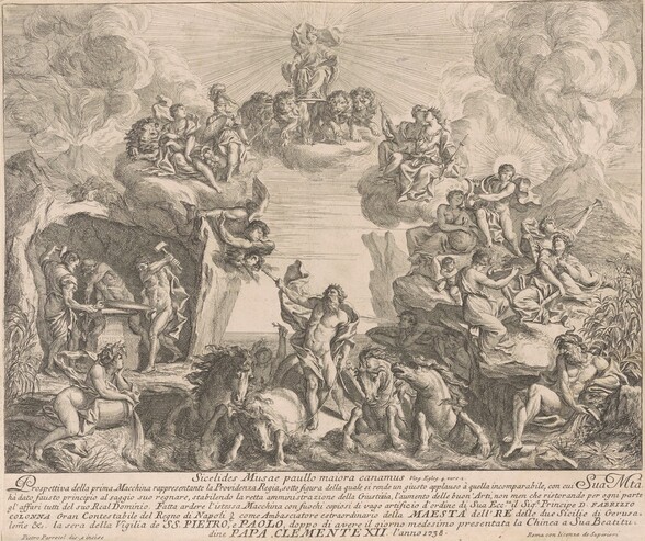 The Prima Macchina for the Chinea of 1738: Allegory of Regal Providence