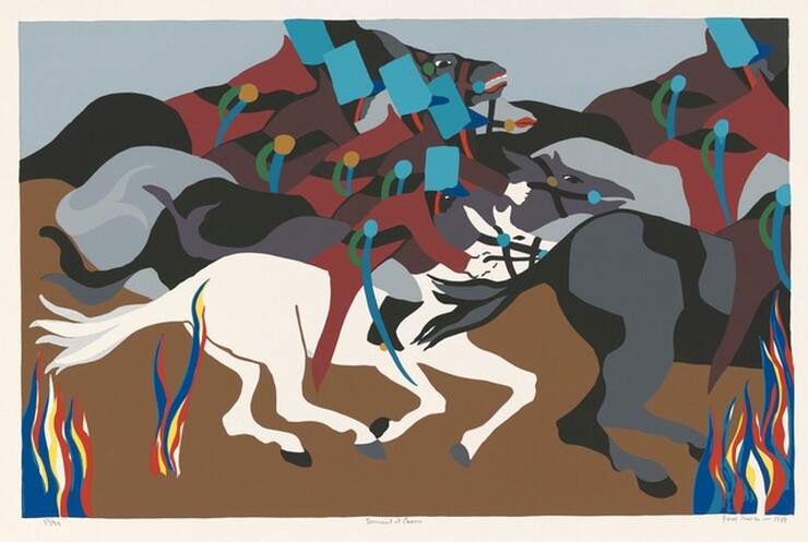 Jacob Lawrence, Toussaint at Ennery, 1989