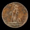 Constancy Holding a Staff and Resting on a Column [reverse]