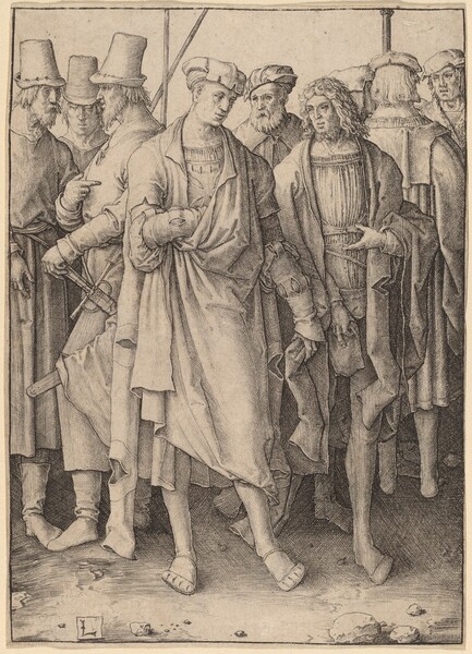 A Young Man with Eight Armed Men