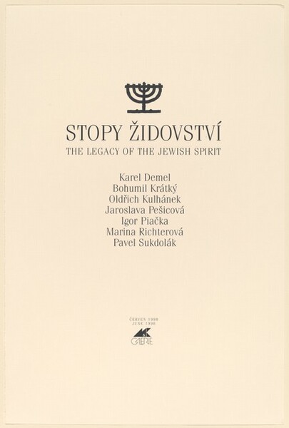 Stopy Zidovství (Legacy of the Jewish Spirit)