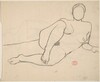Untitled [reclining nude resting on her left arm] [recto]