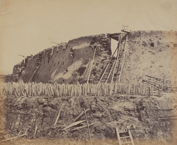 Angle of North Taku Fort at Which the French Entered, August 21, 1860