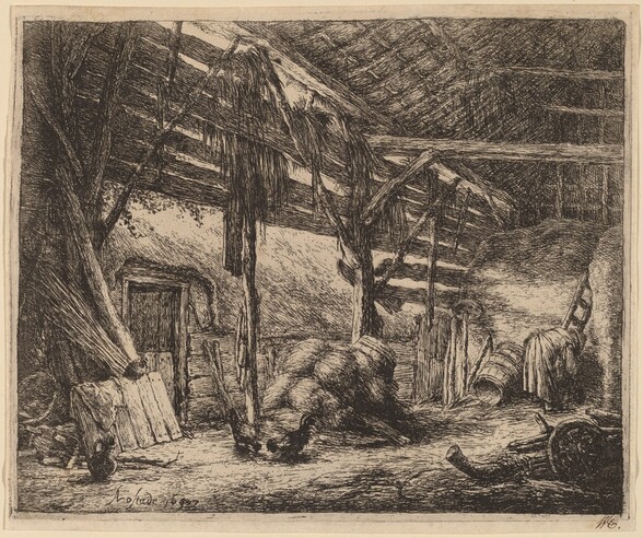 Interior of a Barn