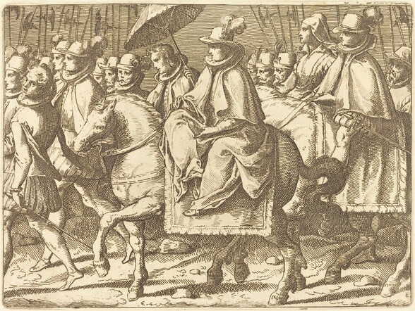 Margaret of Austria on Horseback