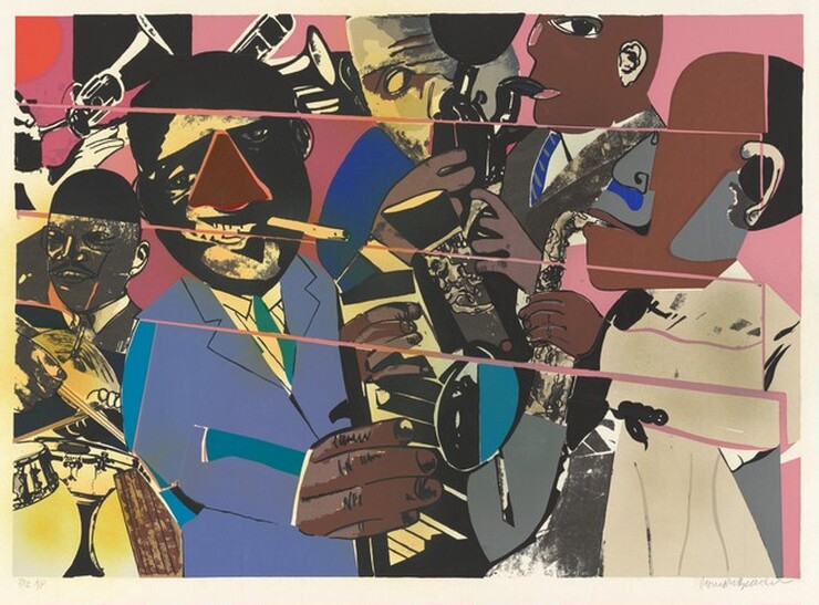 Romare Bearden, Untitled (Jazz II), 1980