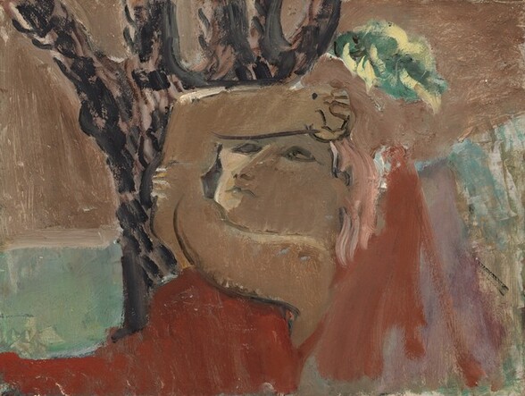 Untitled (woman under tree) [reverse]