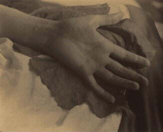 image: Georgia O'Keeffe—Hand and Grape Leaf
