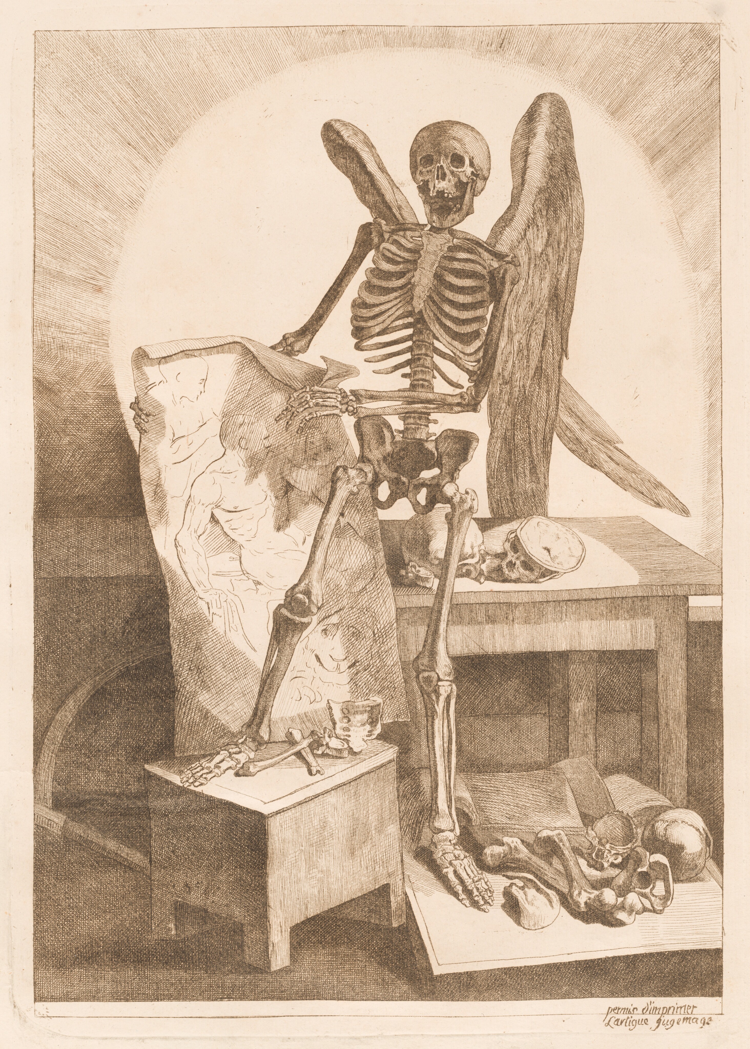 Skeleton online drawing art