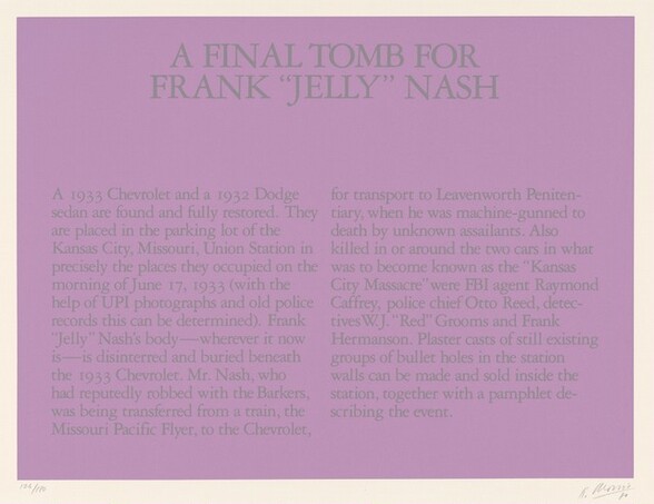 A Final Tomb for Frank Jelly Nash