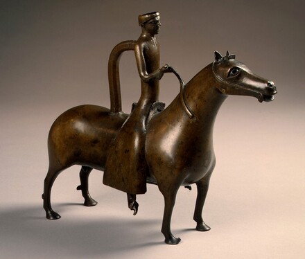 Probably English or Scandinavian 13th Century, Aquamanile in the Form of a Horseman, 13th century