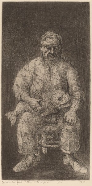 Man with a Fish (Portrait of Ben Shahn)