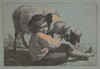 Seated Peasant Boy Holding a Sheep