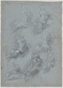 Studies for the Virgin and Child (recto)