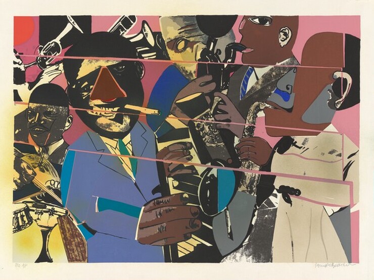Romare Bearden, Untitled (Jazz II), 1980