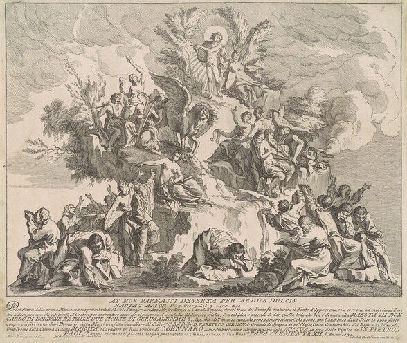The Prima Macchina for the Chinea of 1739: Mount Parnassus with Apollo, the Muses, and Pegasus