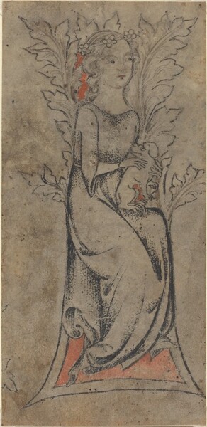 Seated Girl with a Dog