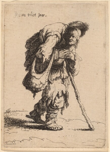 Beggar Carrying a Woman on His Back