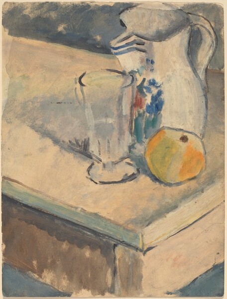 Still Life with Glass, Pitcher, and Orange