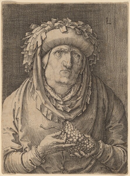 The Old Woman with Grapes