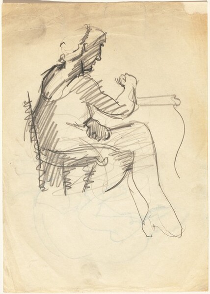 Seated Woman with Crossed Legs [recto]