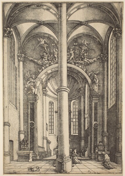 Interior of the Church of Saint Katherine with Parable of the Pharisee and the Publican