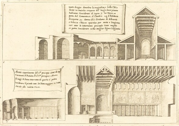 Elevation of Churches including the Holy Manger