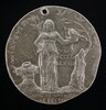 Peace Holding an Olive Branch and Helmet [reverse]