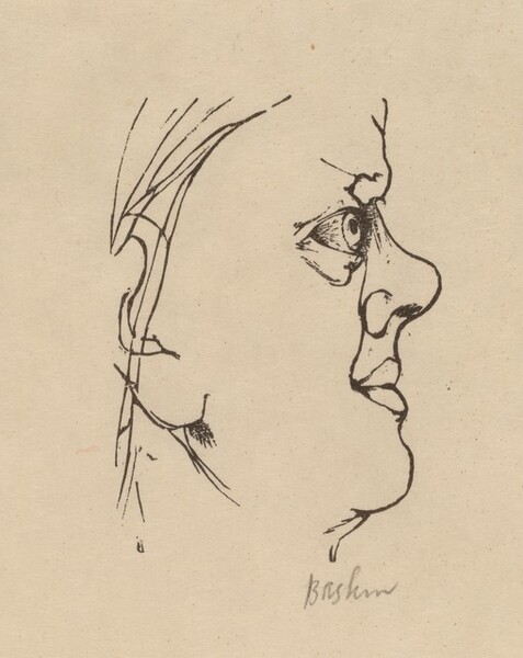 Blake, after His Visionary Self-Portrait
