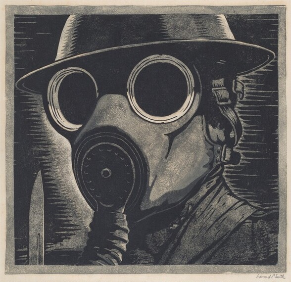 Untitled (Soldier with Gas Mask)