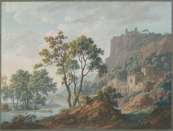 River Landscape with Castles and Fishermen