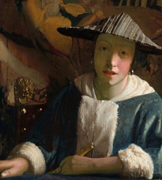 Studio of Johannes Vermeer, Girl with a Flute, c. 1669/1675