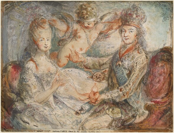 Louis XVI and Marie-Antoinette Crowned by Love