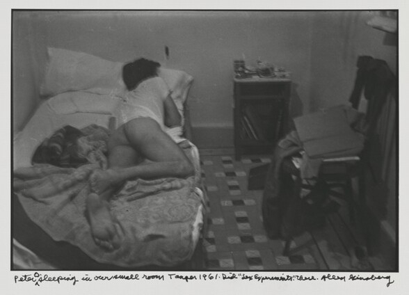 Peter O. sleeping in our small room Tangier 1961. Did Sex Experiments there.