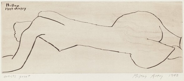 Nude with Long Torso (Reclining Nude)