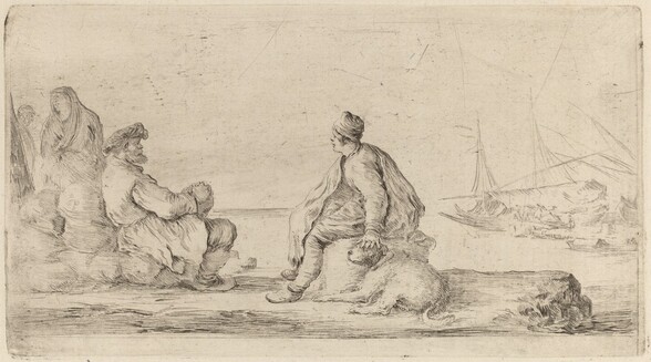 Sailors Seated on a Bank